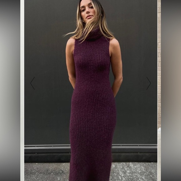 Nakd Knitted Turle Neck Maxi Dress size small - Picture 5 of 8